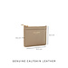 Isabel Bernard Honoré Aveline taupe calfskin leather card holder