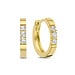 Isabel Bernard De la Paix Madeline 14 karat gold hoop earrings with diamond 0.15 carat