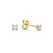Isabel Bernard De la Paix Christine 14 karat gold stud ear studs with diamond 0.20 carat