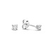 Isabel Bernard De la Paix Christine 14 karat white gold ear studs with diamond 0.20 carat