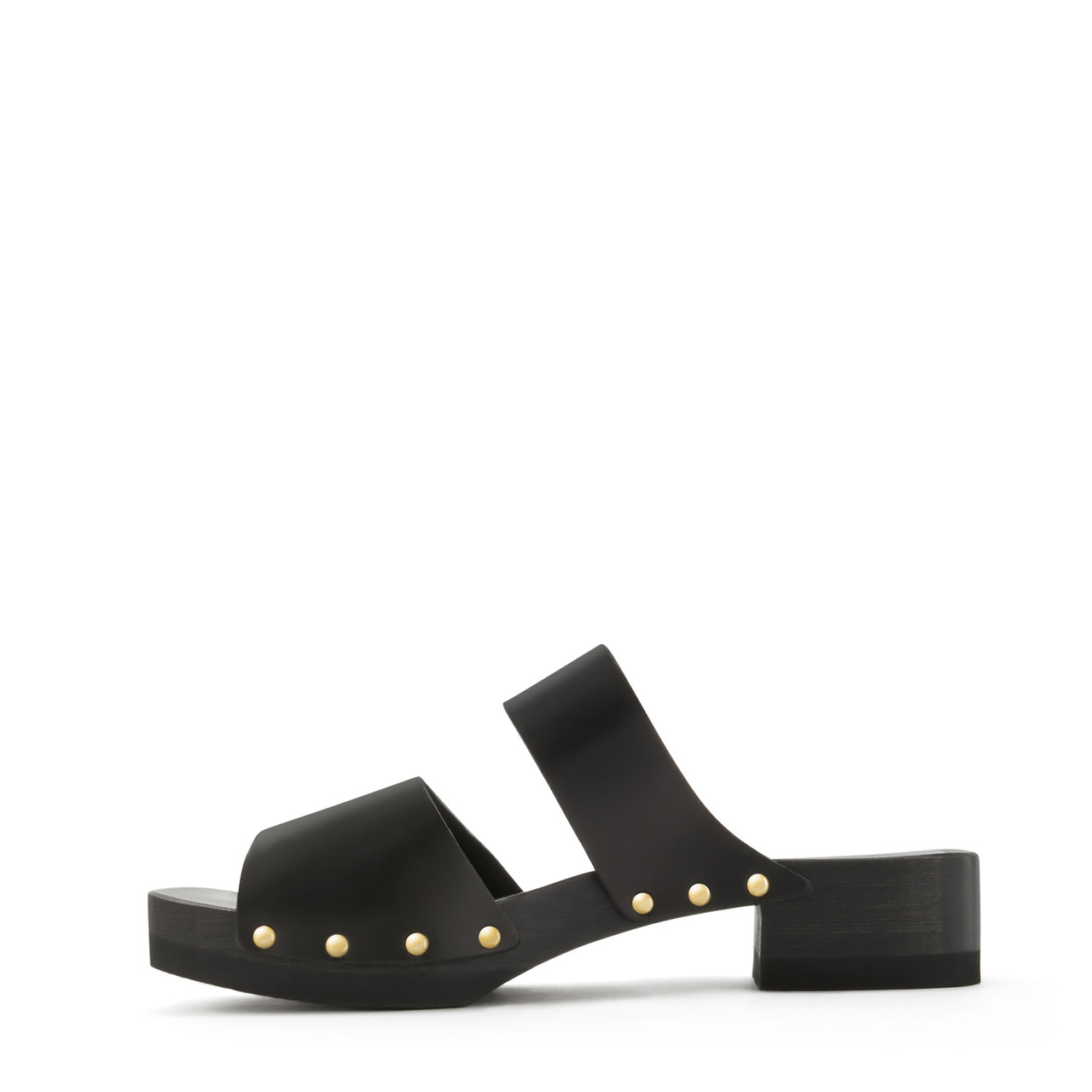 Isabel Bernard Vendôme Carmen black calfskin leather clogs