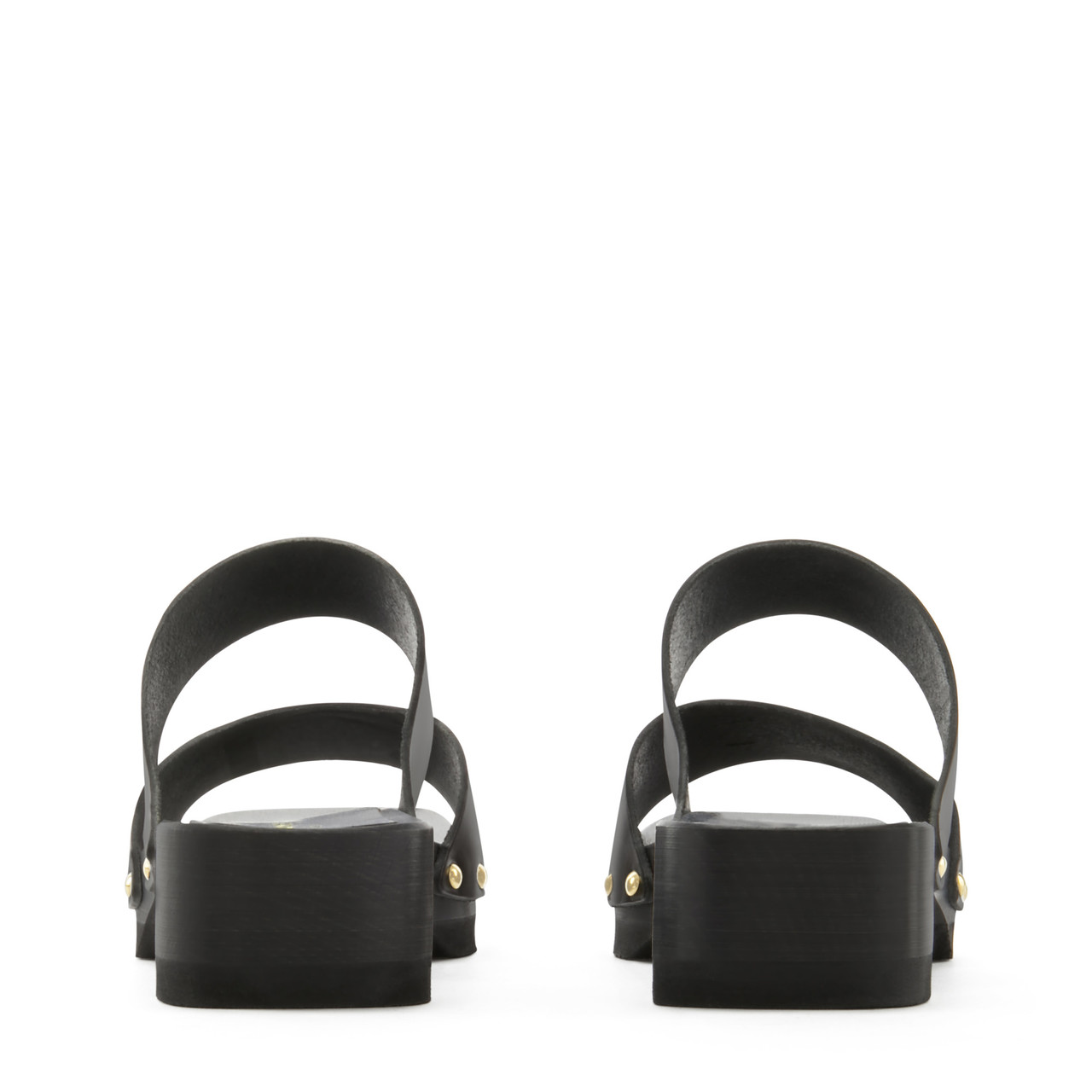 Isabel Bernard Vendôme Carmen black calfskin leather clogs