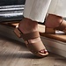 Isabel Bernard Vendôme Carmen taupe calfskin leather clogs