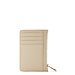 Isabel Bernard Honoré Aveline cream calfskin leather card holder