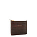 Isabel Bernard Honoré Aveline croco brown calfskin leather card holder