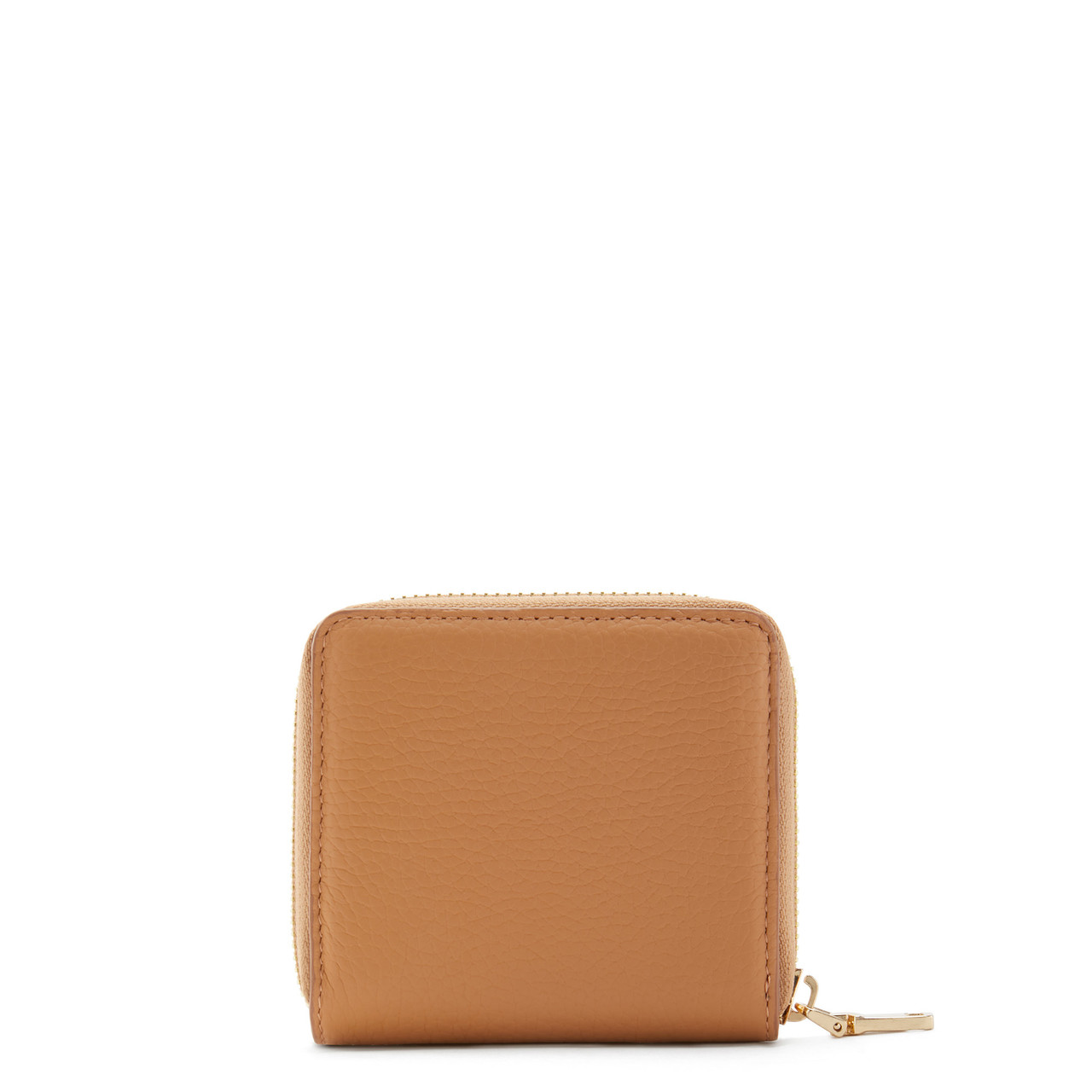 Isabel Bernard Honoré Jules camel calfskin leather zipper wallet