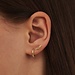 Isabel Bernard Monceau Giselle 14 karat gold ear studs with feather