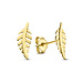 Isabel Bernard Monceau Giselle 14 karat gold ear studs with feather