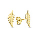 Isabel Bernard Monceau Giselle orecchini a bottone in oro 14 carati con piuma