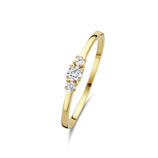 Anillo de oro - Elegantes anillos de mujer de oro de 14 quilates auténtico