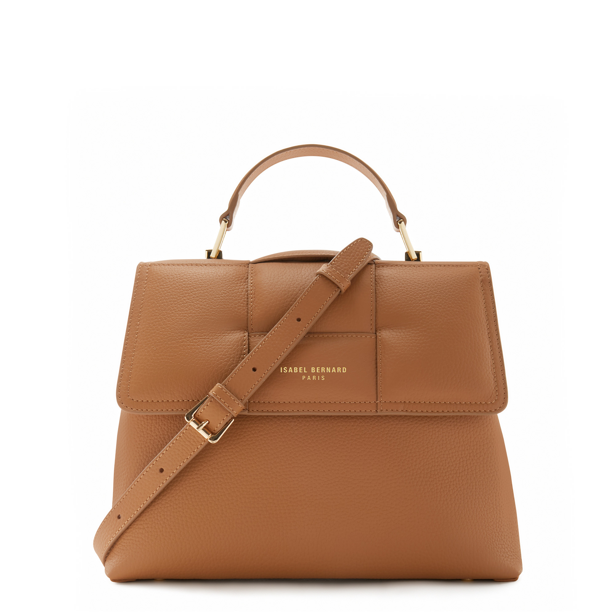 Isabel Bernard - cognac calfskin leather handbag IB21041
