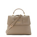 Isabel Bernard Femme Forte Lacy taupe calfskin leather handbag