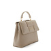 Isabel Bernard Femme Forte Lacy taupe calfskin leather handbag