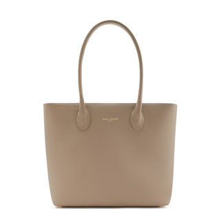 Isabel Bernard Honoré Lysanne bolso shopper taupe de cuero vacuno