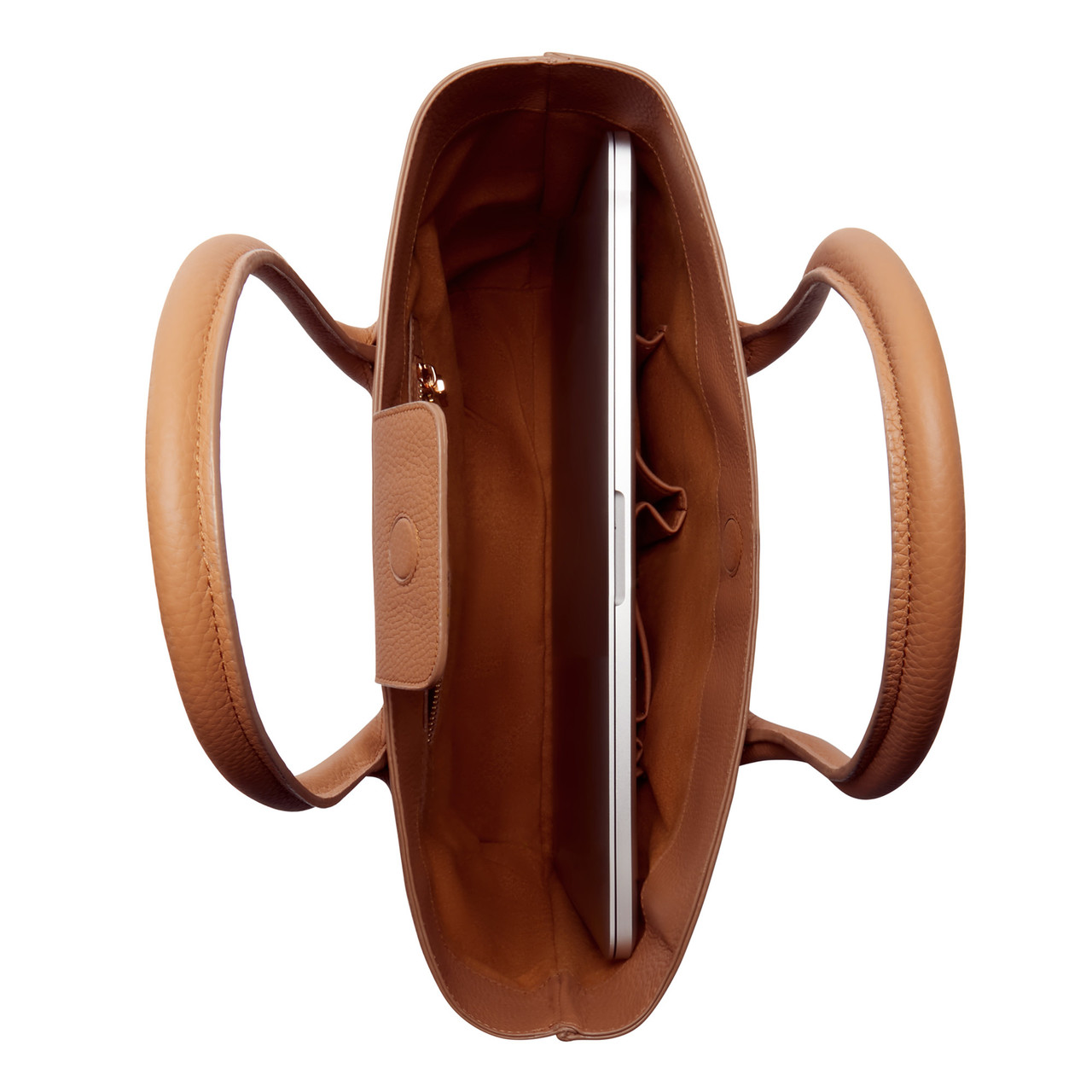 Isabel Bernard Honoré Lysanne camel calfskin leather shopper