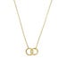 Isabel Bernard Rivoli Lisan 14 karat gold necklace with two rings