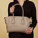 Isabel Bernard Femme Forte Charlotte taupe calfskin leather handbag