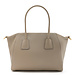 Isabel Bernard Femme Forte Charlotte taupe calfskin leather handbag