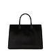 Isabel Bernard Honoré Nadine croco sort læder håndtaske lavet af kalveskind med laptop rum