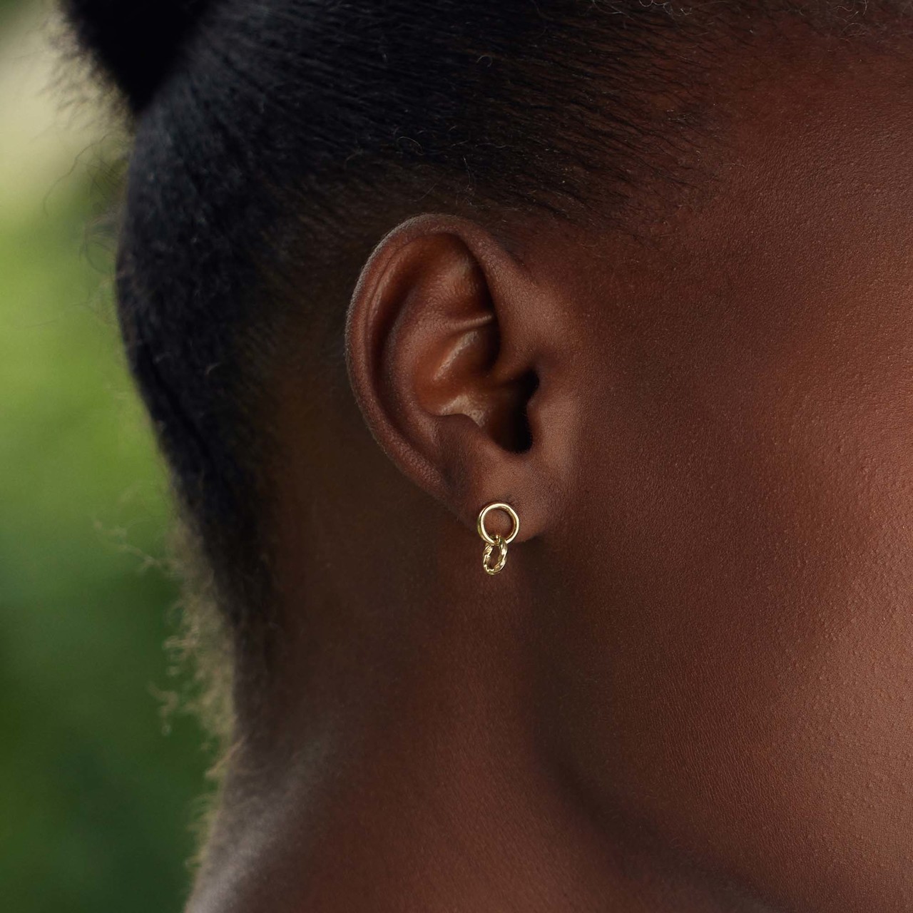 Small gold drop earrings outlet