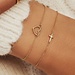 Isabel Bernard Monceau Solange 14 karat gold bracelet with cross