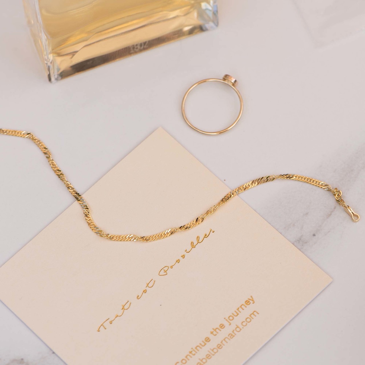 Isabel Bernard Rivoli Lilou 14 karat gold bracelet with twist