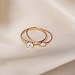 Isabel Bernard La Concorde Abelle 14 karaat rosé gouden ring met zirkonia steentje
