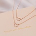 Isabel Bernard La Concorde Alizée collier en or rose 14 carats avec le coeur