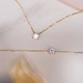 Isabel Bernard Le Marais Garance 14 karat gold necklace with zirconia stone