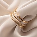 Isabel Bernard Rivoli Aélys anillo apilables de oro de 14 quilates con circonita
