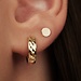 Isabel Bernard Le Marais Jeanne 14 karat gold ear studs with coin