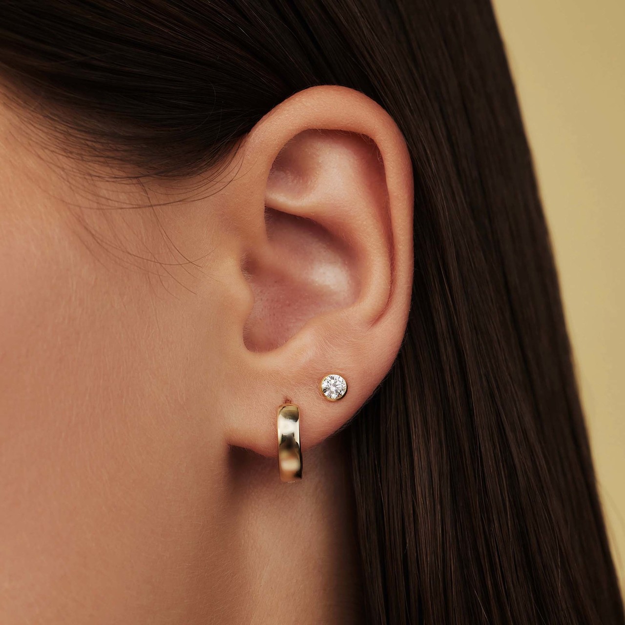 Isabel Bernard Rivoli Morgane 14 karat gold hoop earrings