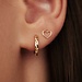 Isabel Bernard Rivoli Laura 14 karat gold hoop earrings with diamond cut
