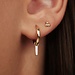 Isabel Bernard Monceau Josephine 14 karat gold hoop earrings with rod