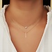 Isabel Bernard Monceau Josephine 14 karat gold necklace with rod