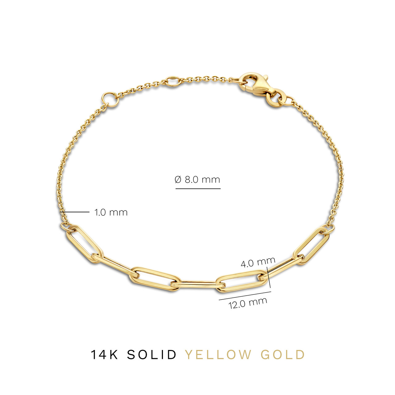 Isabel Bernard Aidee Louise 14 karat gold bracelet with chains