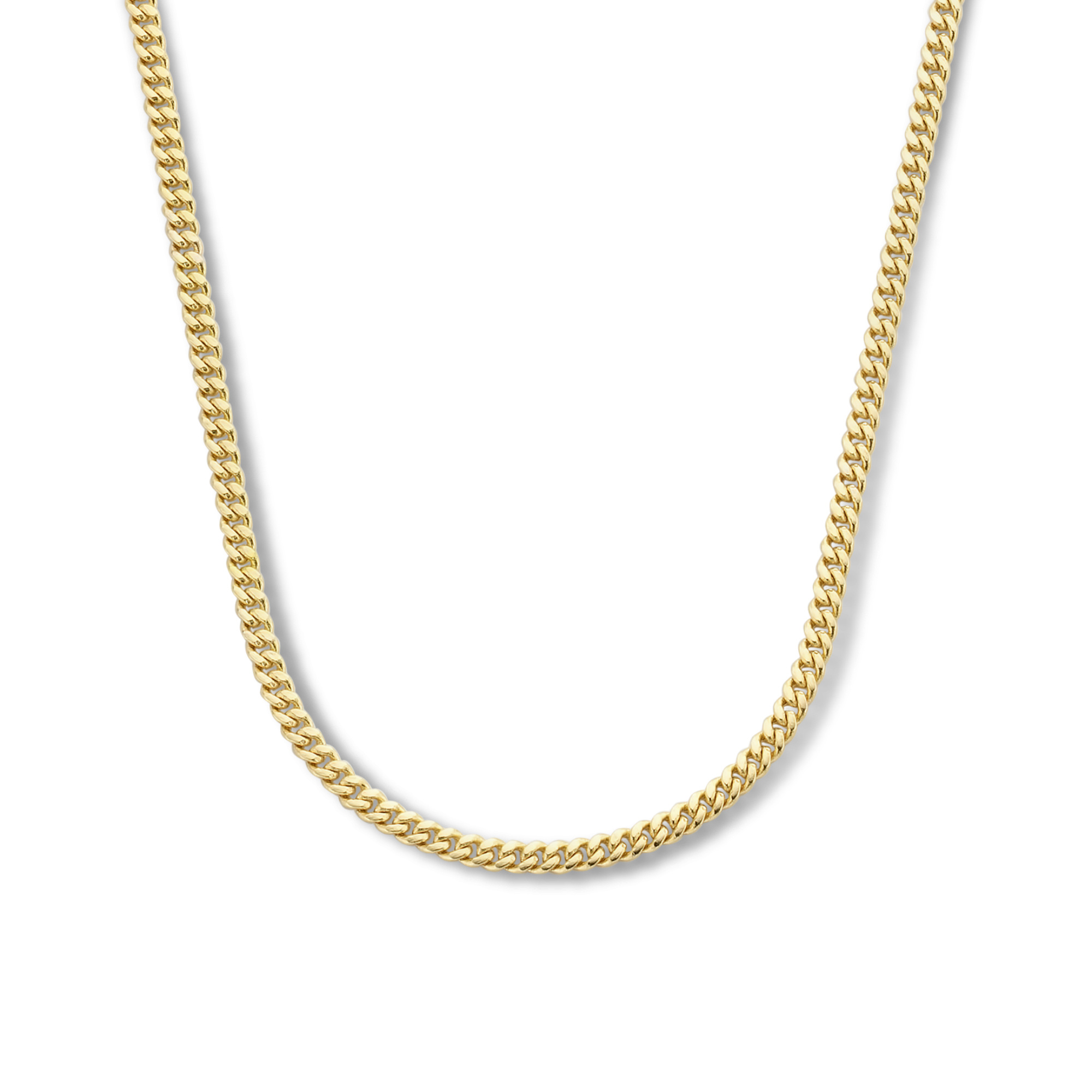 14 karat gold link necklace IB340111 - Isabel Bernard