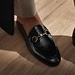 Isabel Bernard Vendôme Fleur black calfskin patent leather loafers