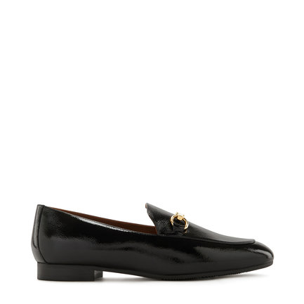 Isabel Bernard Vendôme Fleur schwarze Lackleder-Loafer aus Kalbsleder
