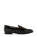 Isabel Bernard Vendôme Fleur black calfskin patent leather loafers