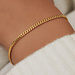 Isabel Bernard Aidee Julee 14 karat gold link bracelet