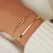 Isabel Bernard Aidee Amarante 14 karat gold bracelet with chains