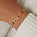 Isabel Bernard Aidee Demie 14 karat gold link bracelet