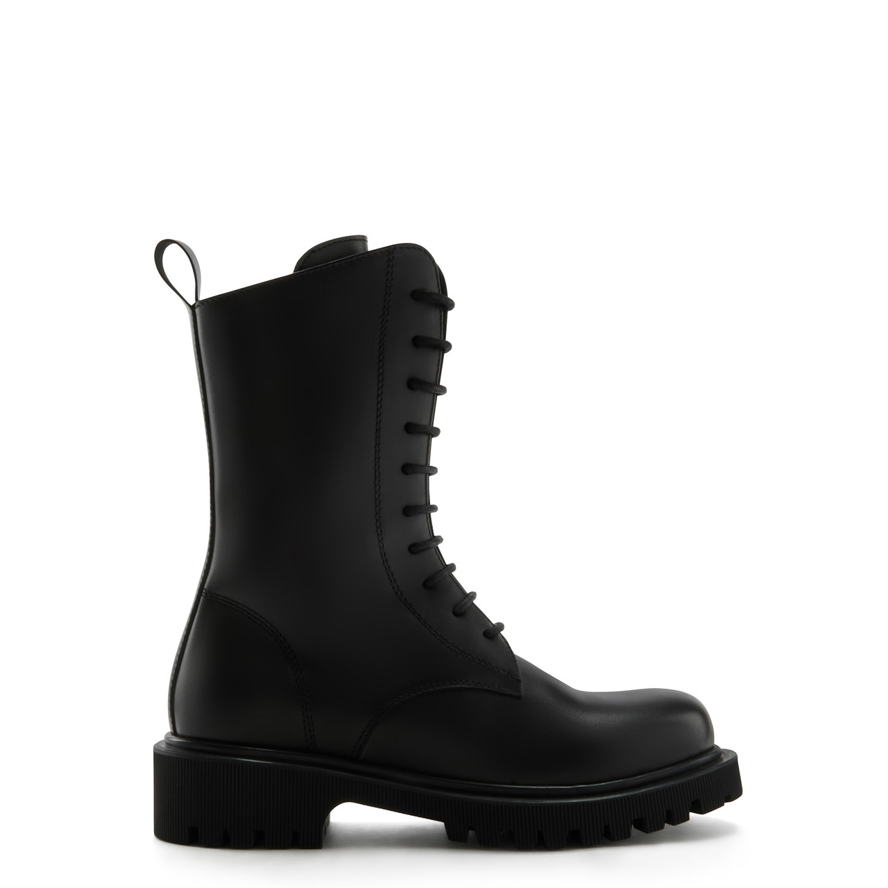 Isabel Bernard - black calfskin leather lace up boots IB53008-01