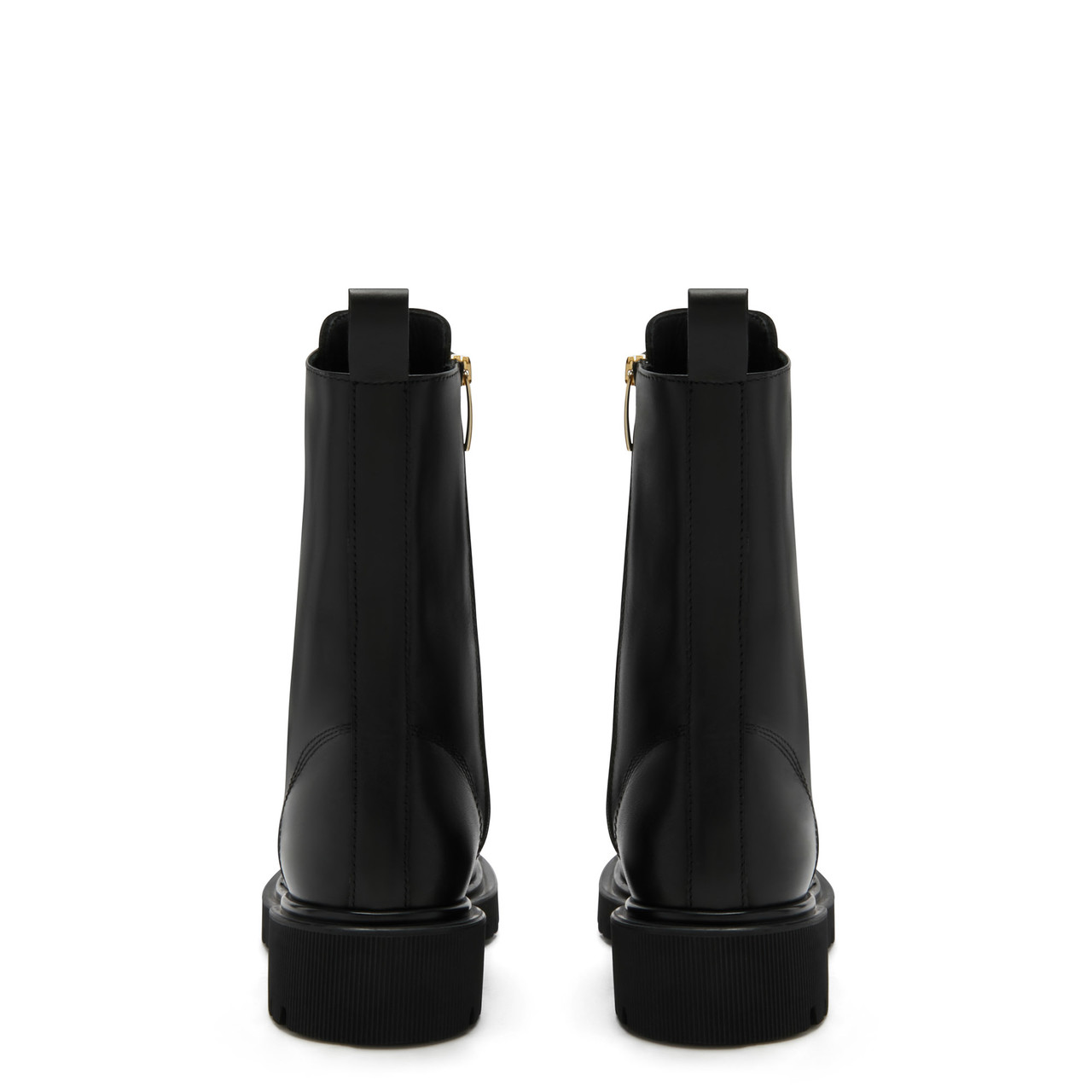 Isabel Bernard Vendôme Myrthe black calfskin leather lace up boots