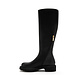 Isabel Bernard Vendôme Riva black calfskin leather boots