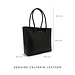 Isabel Bernard Honoré Lysanne kroko schwarze Shopper Tasche aus Kalbsleder