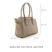 Isabel Bernard Femme Forte Charlotte taupe calfskin leather handbag