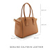 Isabel Bernard Femme Forte Charlotte camel calfskin leather handbag