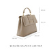 Isabel Bernard Femme Forte Lacy taupe calfskin leather handbag